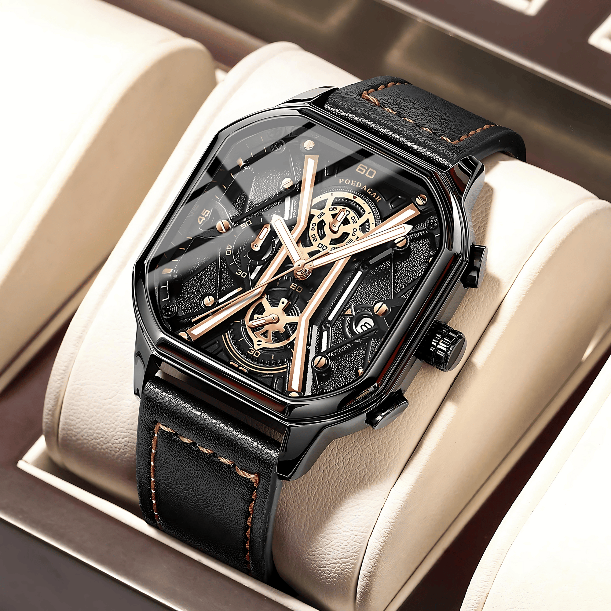 Relógio Masculino RectoTime Series Quartz Clássico