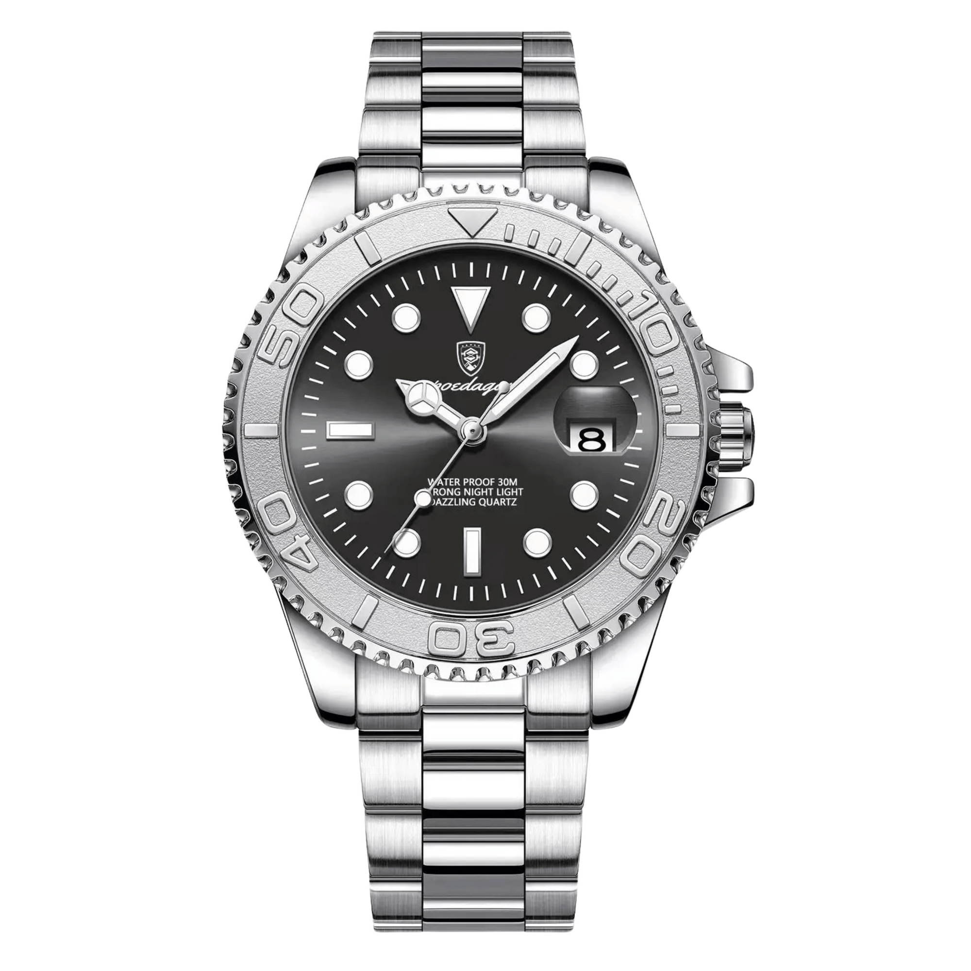 Relógio Masculino Submariner Clássico de Luxo