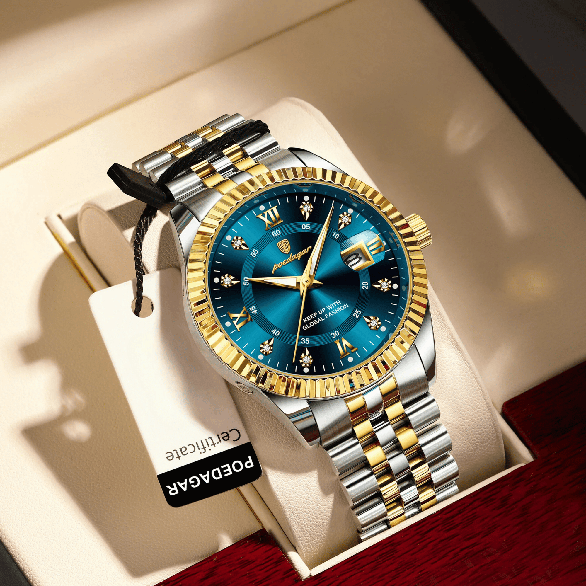 Relógio Masculino Saint-Tropez Quartz Clássico de Luxo