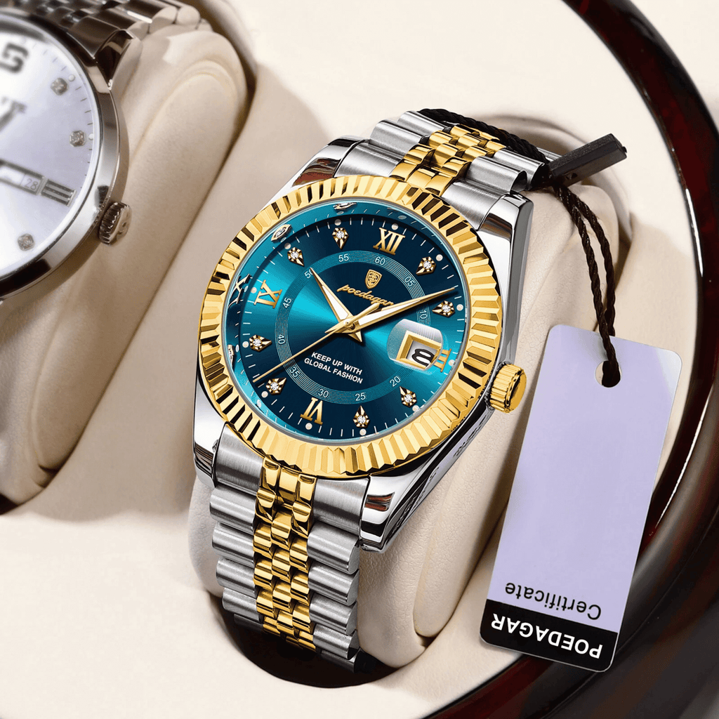 Relógio Masculino Saint-Tropez Quartz Clássico de Luxo