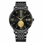 Relógio Masculino Fortuna Quartz Elegante de Aço