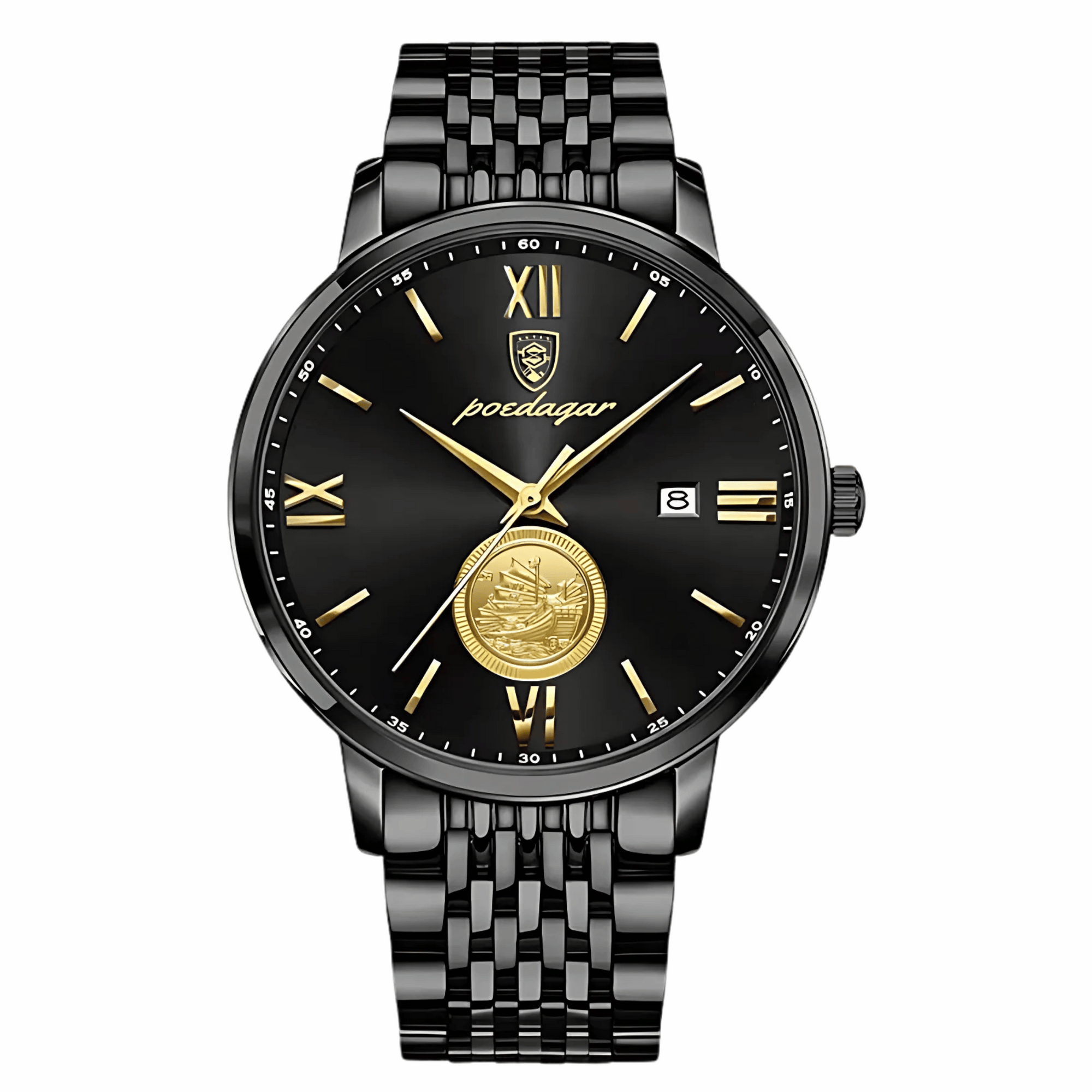 Relógio Masculino Fortuna Quartz Elegante de Aço