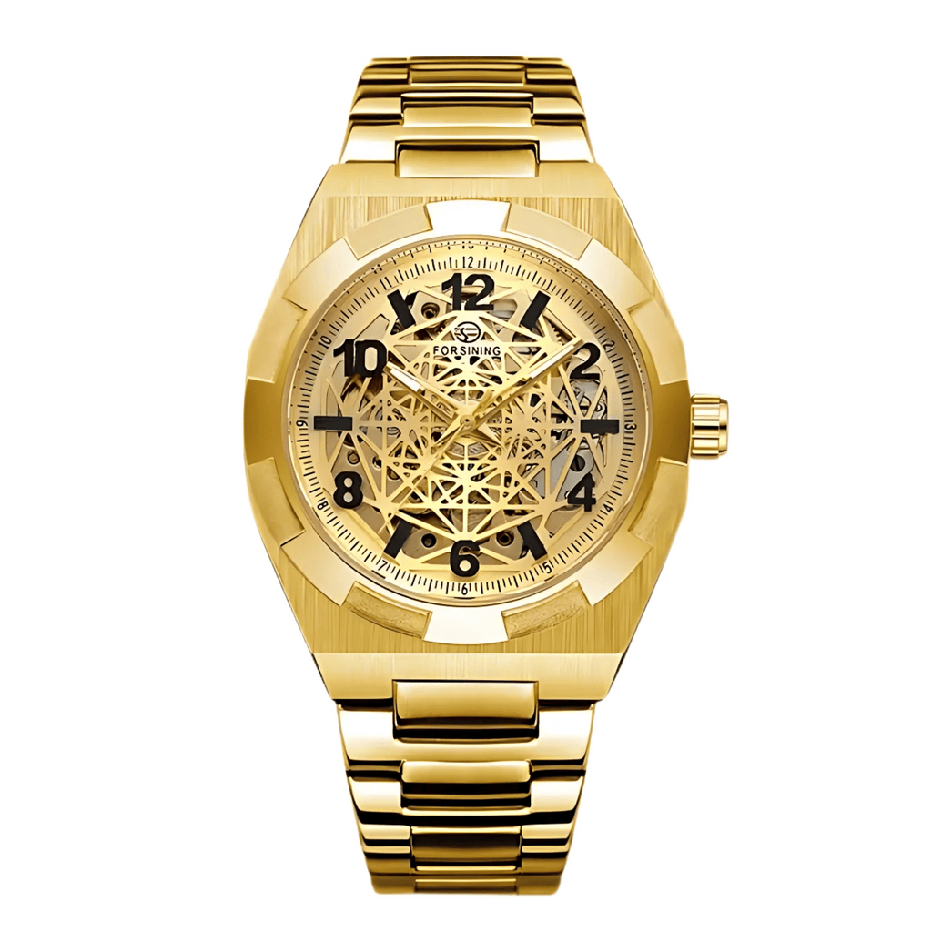 Relógio Masculino Venezio Automático Esqueleto de Luxo