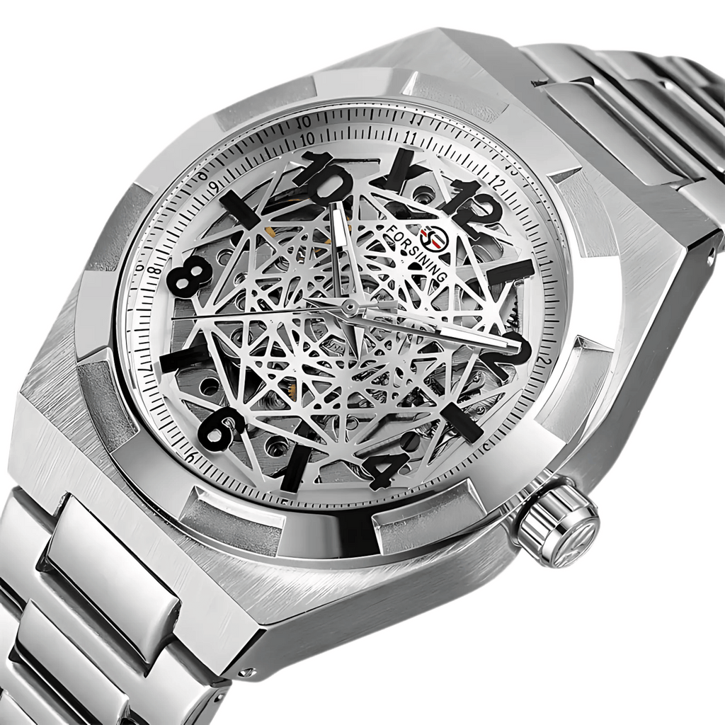 Relógio Masculino Venezio Automático Esqueleto de Luxo