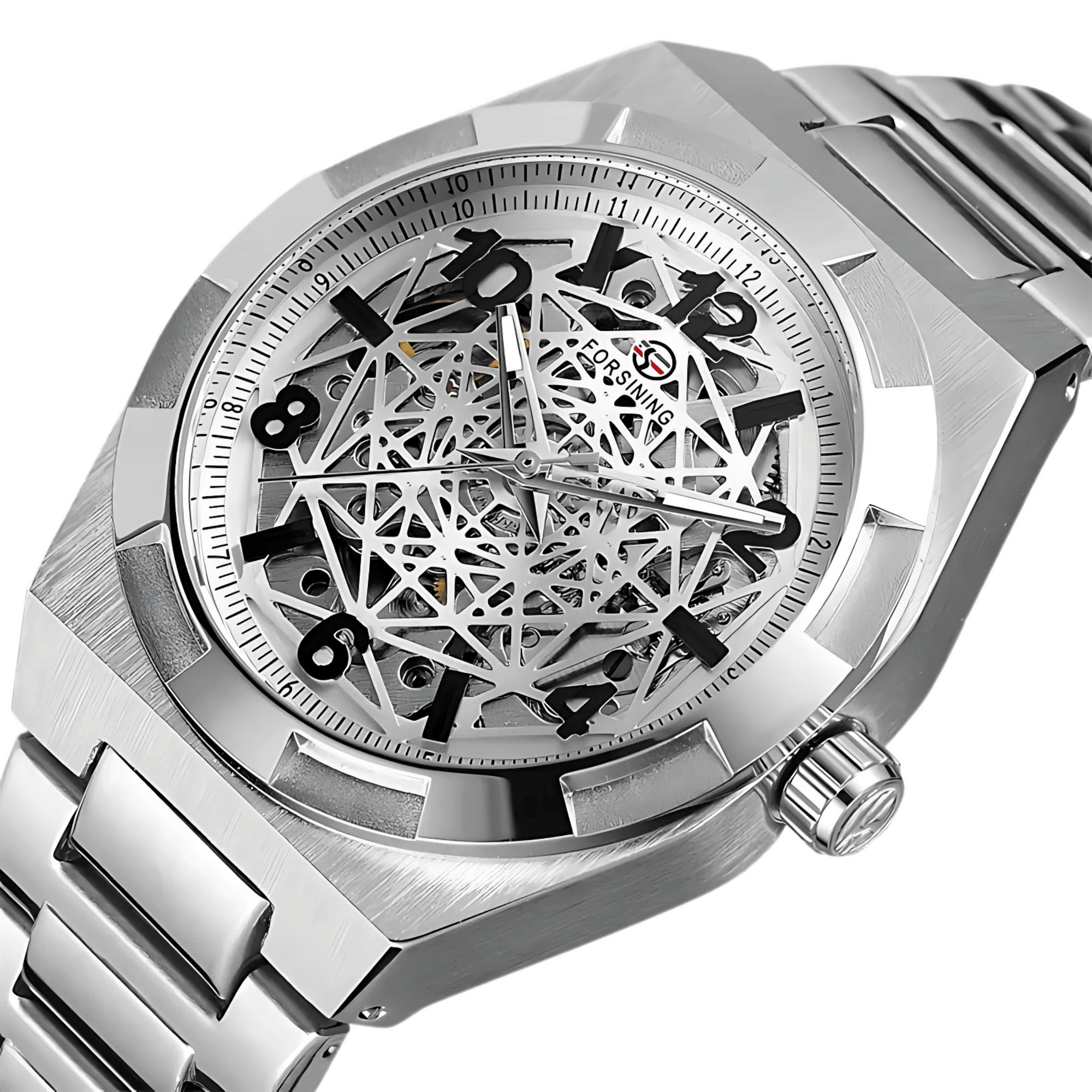 Relógio Masculino Venezio Automático Esqueleto de Luxo