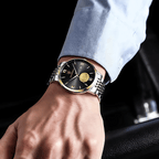 Relógio Masculino Fortuna Quartz Elegante de Aço