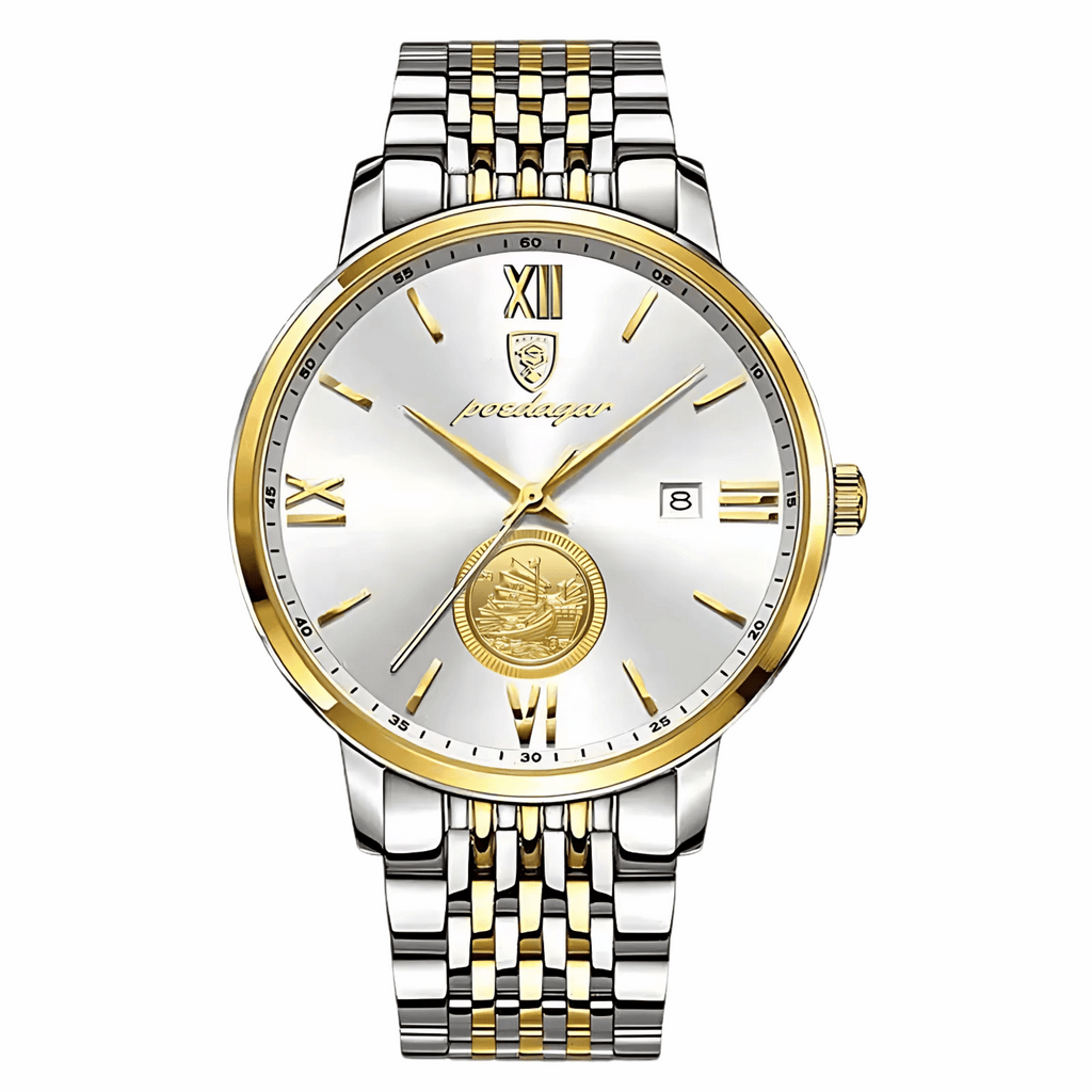 Relógio Masculino Fortuna Quartz Elegante de Aço
