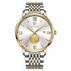 Relógio Masculino Fortuna Quartz Elegante de Aço