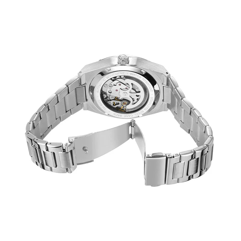 Relógio Masculino Venezio Automático Esqueleto de Luxo