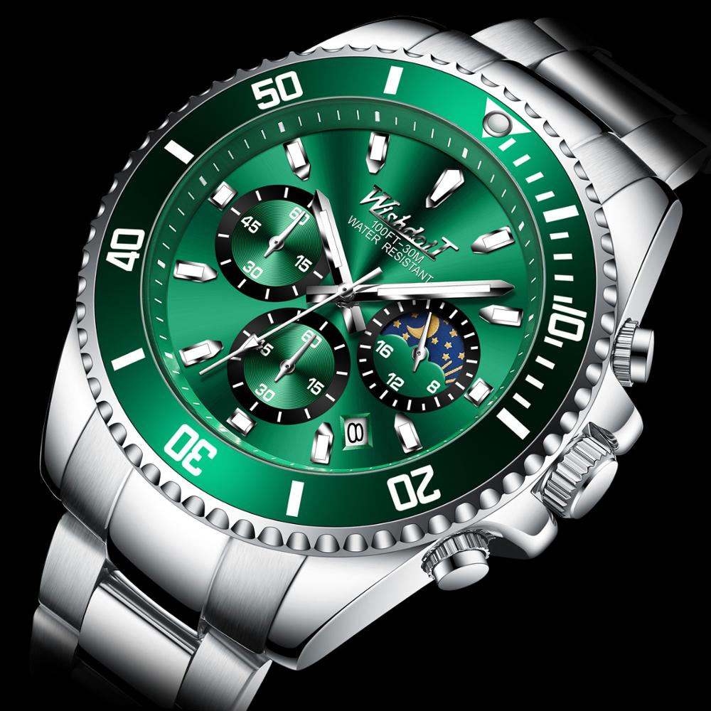 Relógio Masculino Quartz Multifuncional de Luxo