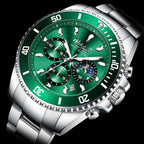 Relógio Masculino Quartz Multifuncional de Luxo