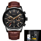 Relógio Masculino Premium MP027 com Pulseira de Couro