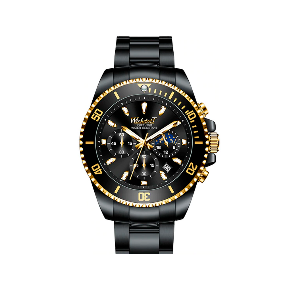 Relógio Masculino Quartz Multifuncional de Luxo