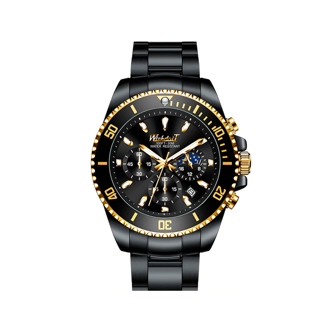 Relógio Masculino Quartz Multifuncional de Luxo