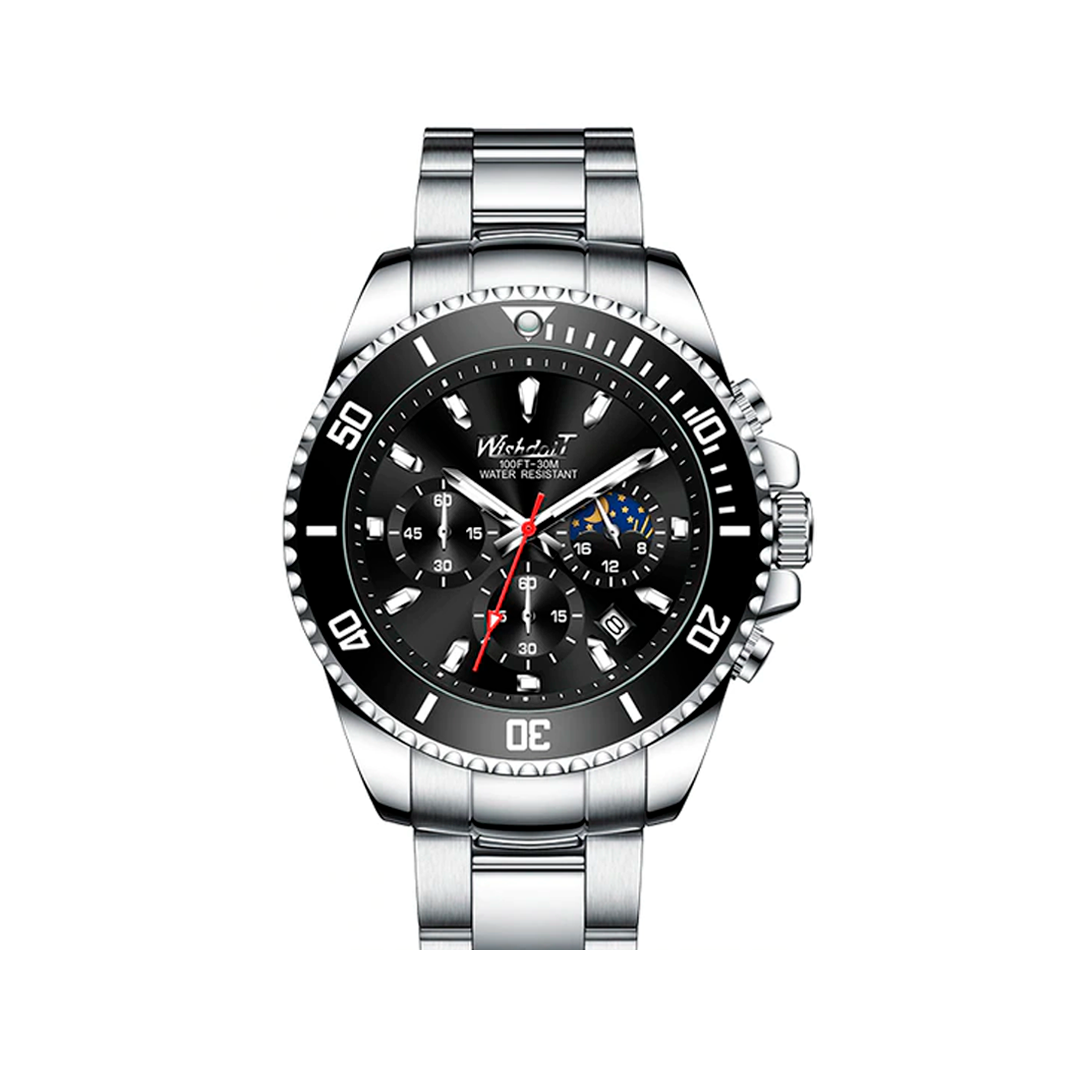 Relógio Masculino Quartz Multifuncional de Luxo