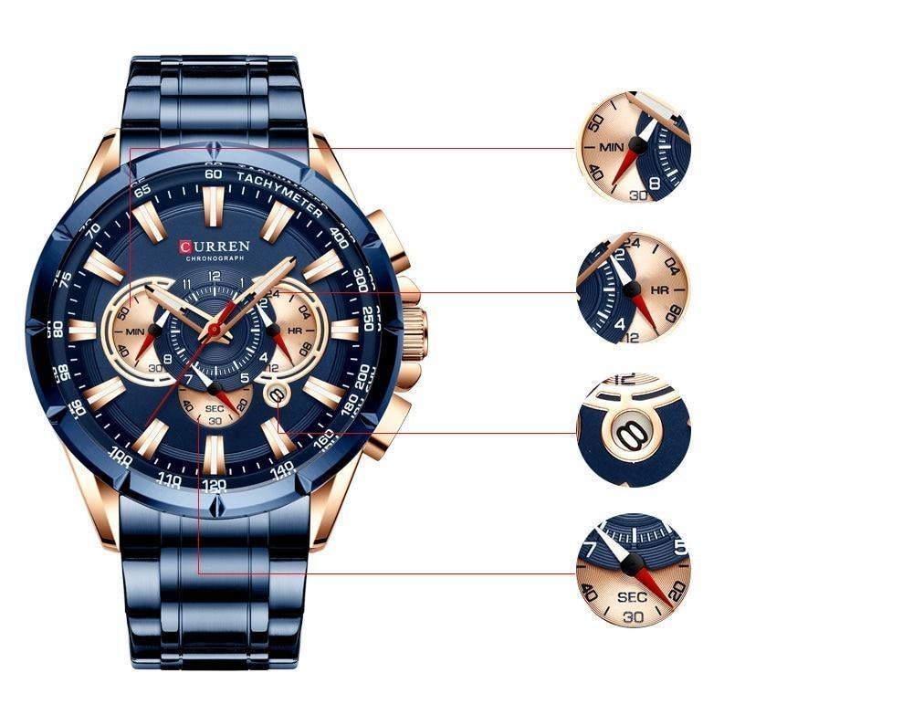 Relógio Masculino Force MP068 Cronógrafo de Luxo